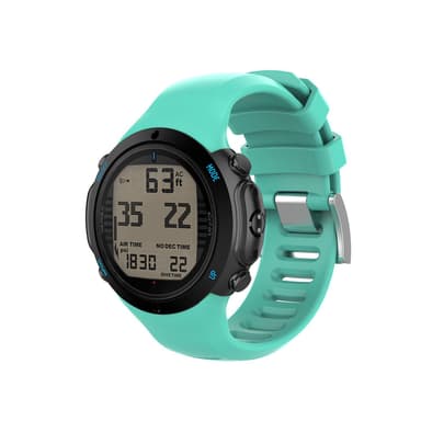 Suunto D6i Novo Zulu Silikon Turkis Armbånd