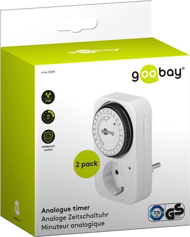Goobay 2 stk  Mekanisk timer