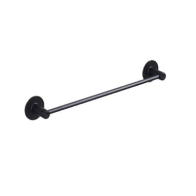 Vegghengt stativ / skohylle / håndklestang sort 50 cm smijern