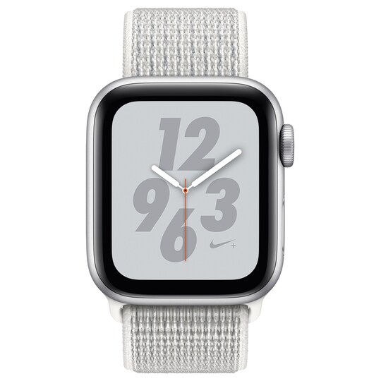 Apple Watch Series 4 Nike+ 40 mm (sølv alu/hvit sport loop)