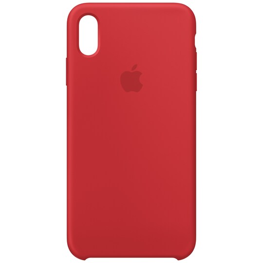 iPhone Xs Max silikondeksel (rød)