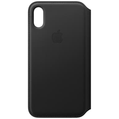 iPhone Xs Folio skinndeksel (sort)
