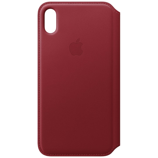 iPhone Xs Max Folio skinndeksel (rød)