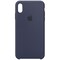 iPhone Xs Max silikondeksel (midnattsblå)