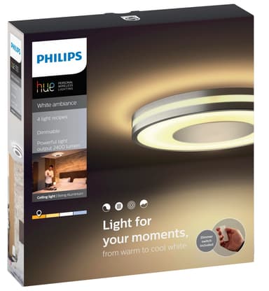 Philips Hue White ambiance Being taklampe (aluminium)
