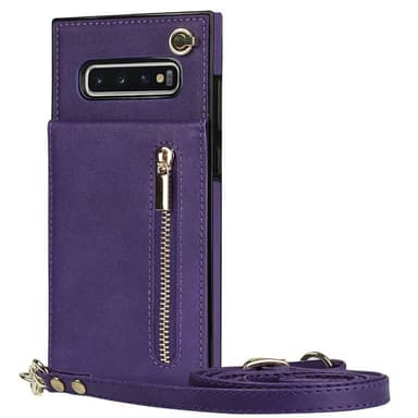 Zipper halskjede deksel Samsung Galaxy S10 Plus - Lilla