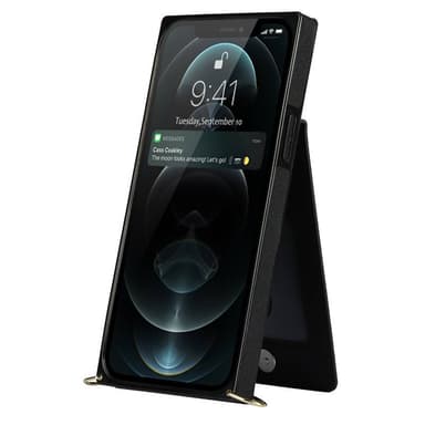 Zipper halskjede deksel Apple iPhone 12 Pro Max - Sort