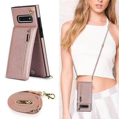 Zipper halskjede deksel Samsung Galaxy S10 Plus - Rose