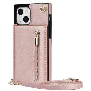 Zipper halskjede deksel Apple iPhone 13 Mini - Rose