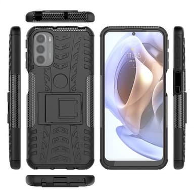 Støtsikker deksel med stativ Motorola Moto G41 - Sort