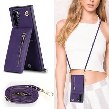 Zipper halskjede deksel Huawei P30 Pro - Lilla
