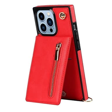 Zipper halskjede deksel Apple iPhone 13 Pro - Rød