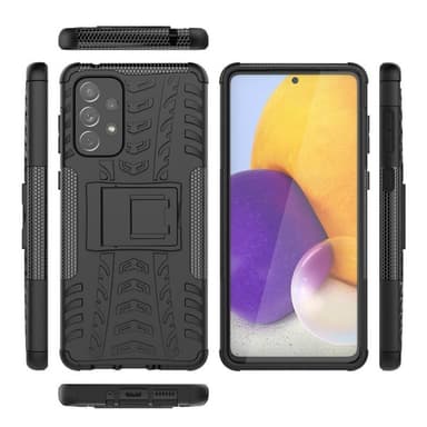 Støtsikker deksel med stativ Samsung Galaxy A73 5G - Sort