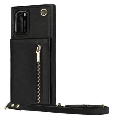 Zipper halskjede deksel Huawei P40 - Sort