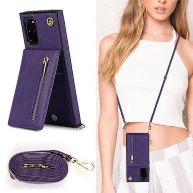 Zipper halskjede deksel Samsung Galaxy S20 Plus - Lilla