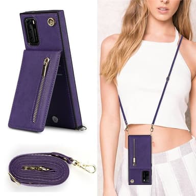 Zipper halskjede deksel Huawei P40 Pro - Lilla