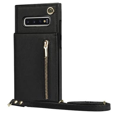 Zipper halskjede deksel Samsung Galaxy S10 Plus - Sort