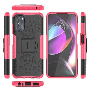 Støtsikker deksel med stativ Motorola Moto G82 5G - Rosa