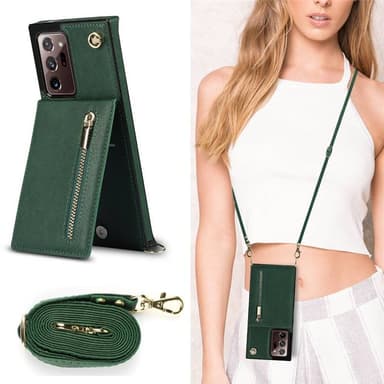 Zipper halskjede deksel Samsung Galaxy Note 20 Ultra - Grønn