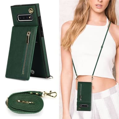 Zipper halskjede deksel Samsung Galaxy S10 Plus - Grønn