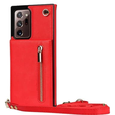Zipper halskjede deksel Samsung Galaxy Note 20 Ultra - Rød