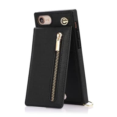 Zipper halskjede deksel Apple iPhone 7 - Sort