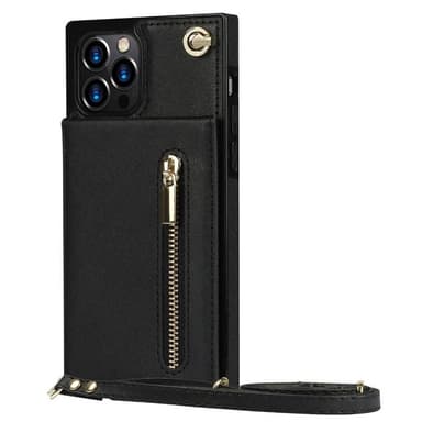 Zipper halskjede deksel Apple iPhone 12 Pro Max - Sort