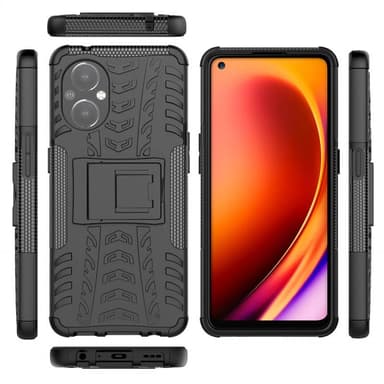 Støtsikker deksel med stativ OnePlus Nord N20 5G - Sort