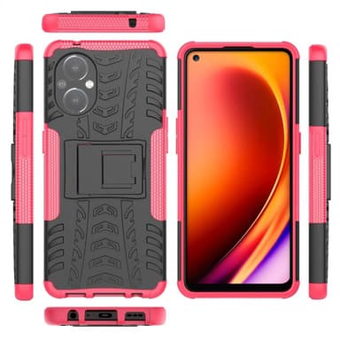 Støtsikker deksel med stativ OnePlus Nord N20 5G - Rosa