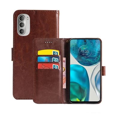 Mobil lommebok 3-kort Motorola Moto G52 - Brun