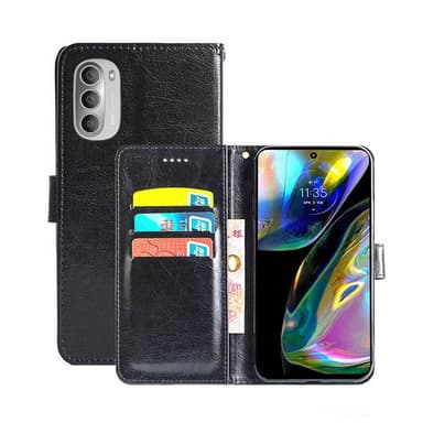 Mobil lommebok 3-kort Motorola Moto G82 5G - Sort
