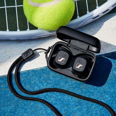 Sennheiser Sport helt trådløse in-ear hodetelefoner (sort)