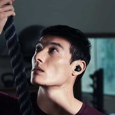Sennheiser Sport helt trådløse in-ear hodetelefoner (sort)
