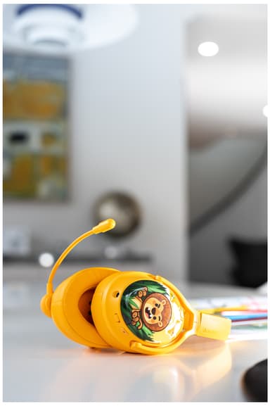 BuddyPhones Cosmos+ wireless around-ear hodetelefoner (solgul)