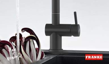 Franke Active 2.0 blandebatteri med uttrekkbar tut (sort)