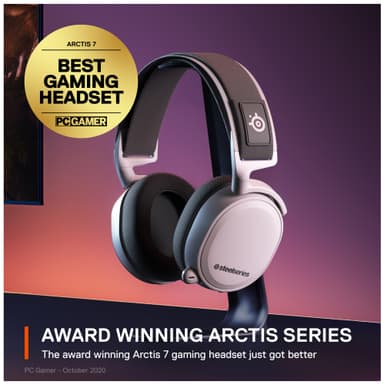 SteelSeries Arctis 7 Plus headset (hvit)