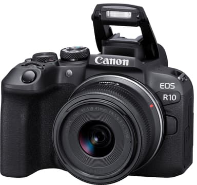 Canon EOS R10 speilløst kamera + RF-S 18-45mm IS STM objektiv