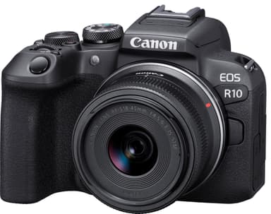 Canon EOS R10 speilløst kamera + RF-S 18-45mm IS STM objektiv