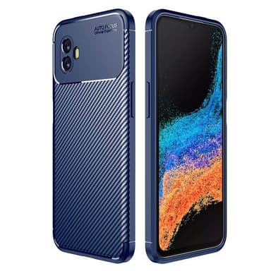 Carbon silikon deksel Samsung Galaxy Xcover 6 Pro - Blå