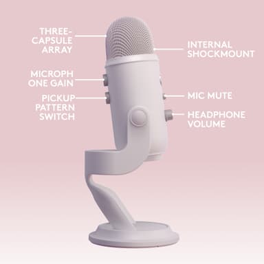 Blue Microphones Yeti USB mikrofon (White Mist)