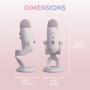 Blue Microphones Yeti USB mikrofon (White Mist)