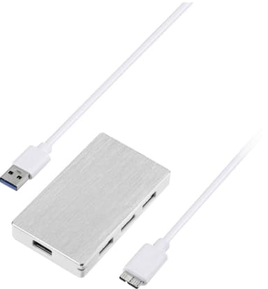 Sandstrøm 4 USB hub med 4 porter