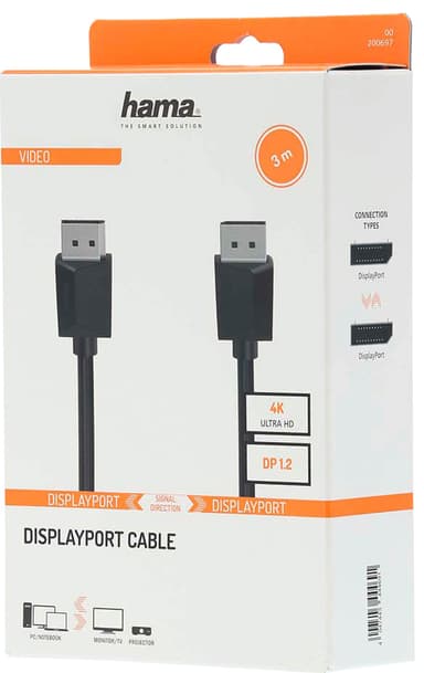 Hama Displayport 1.2 kabel (3m)
