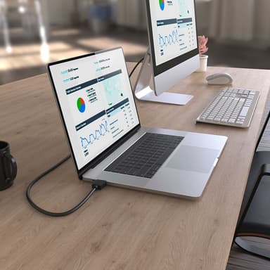 Kabel DisplayPort 1.2 Ultra-HD 4K 1.5m Svart