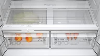 Bosch kombiskap KFN96AXEA (Sort inox)