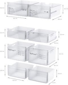 Bosch Kjøleskap/fryser kombinasjon KFN96VPEA (inox-easyclean)