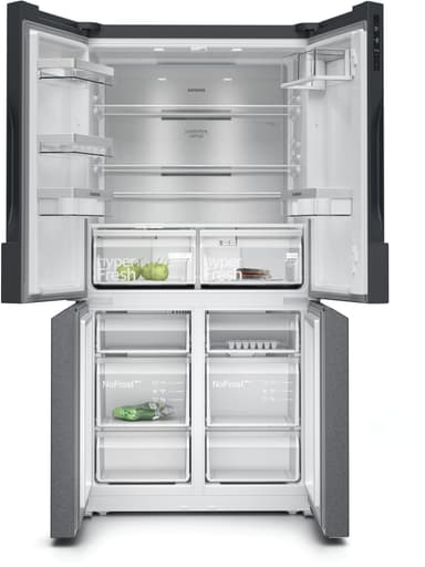 Siemens Kjøleskap/fryser kombinasjon KF96NAXEA (black inox-antifingerprint)
