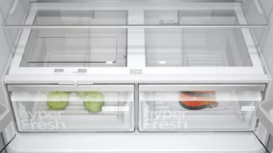 Siemens Kjøleskap/fryser kombinasjon KF96NAXEA (black inox-antifingerprint)