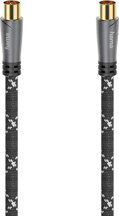 Hama 120dB antennekabel (sort/grå, 1,5m)