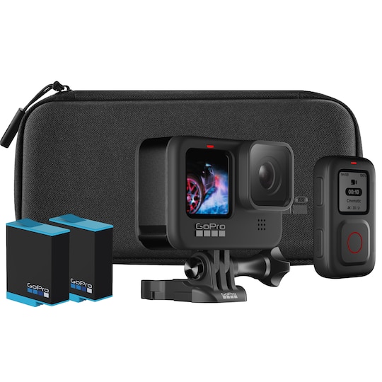 GoPro Hero 9 Black actionkamera med tilbehørssett